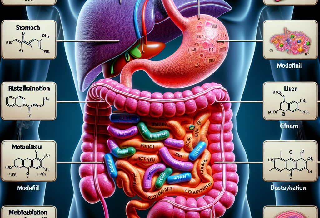 Cómo responde el sistema digestivo a Modafinil (Provigil)