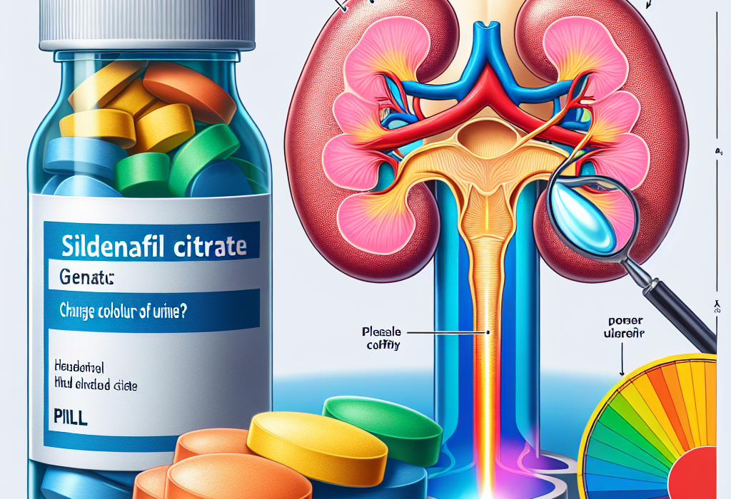 ¿Sildenafil Citrate (Viagra generic) cambia el color de la orina?