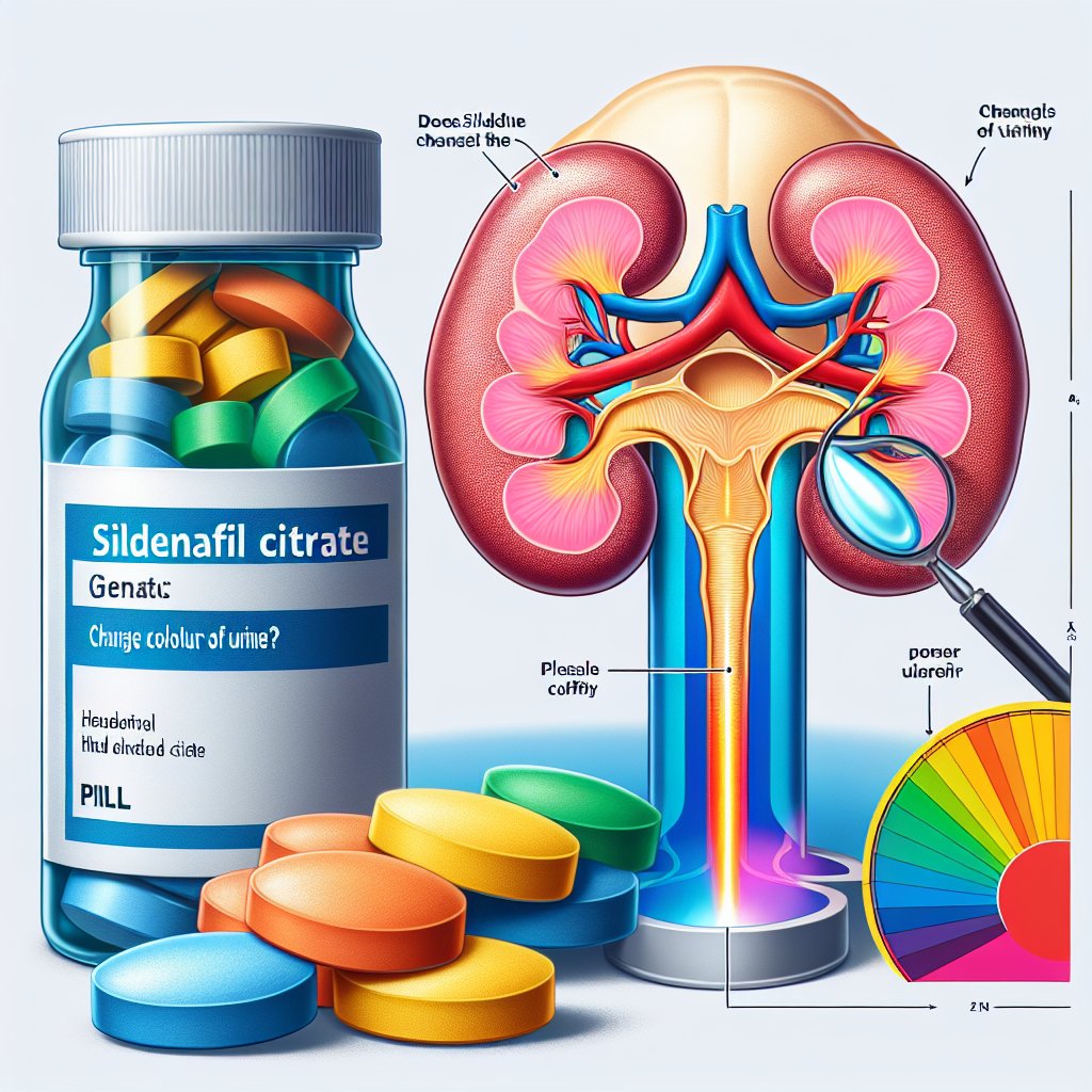 ¿Sildenafil Citrate (Viagra generic) cambia el color de la orina?
