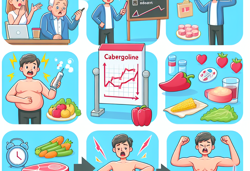 Efectos de Cabergolina sin acompañarlo de dieta