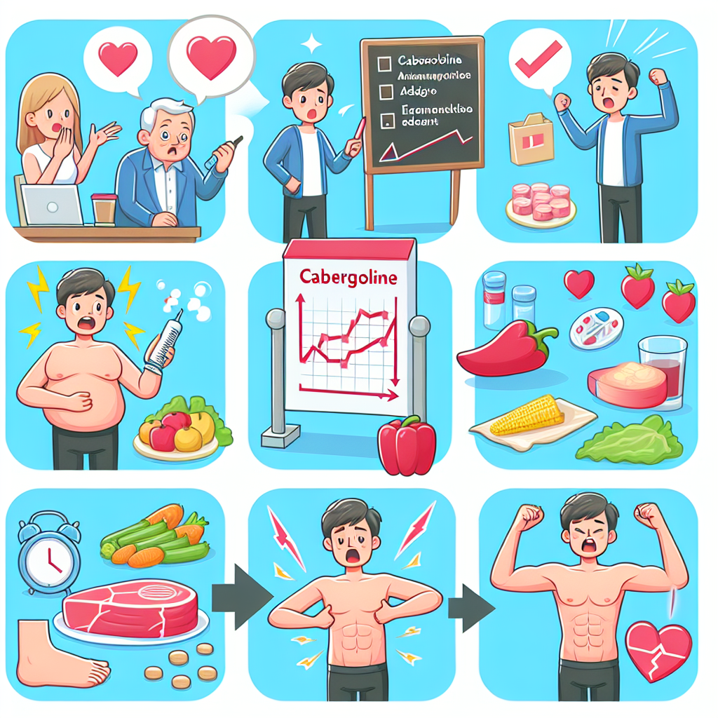 Efectos de Cabergolina sin acompañarlo de dieta