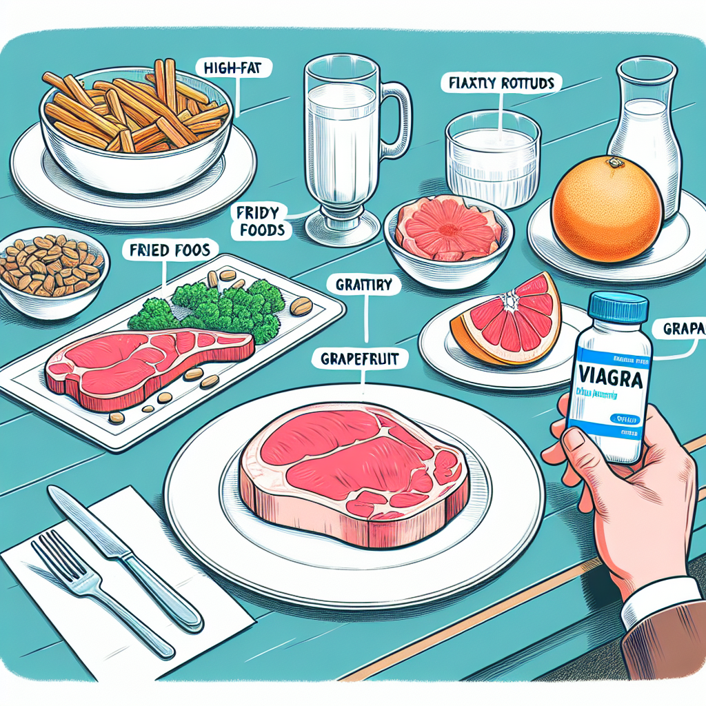 Qué alimentos pueden interferir con la absorción de Viagra