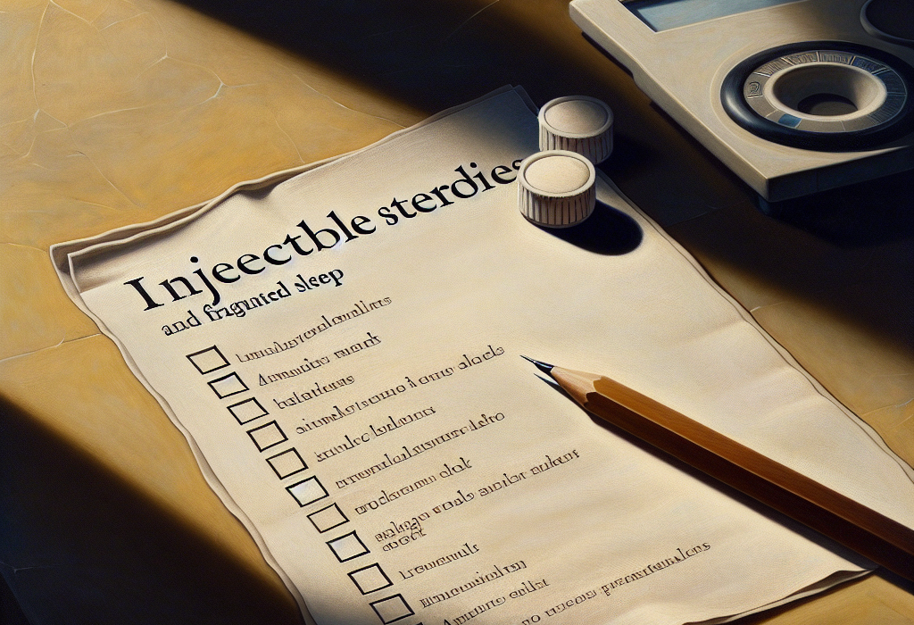Esteroides inyectables y sueño fragmentado: checklist